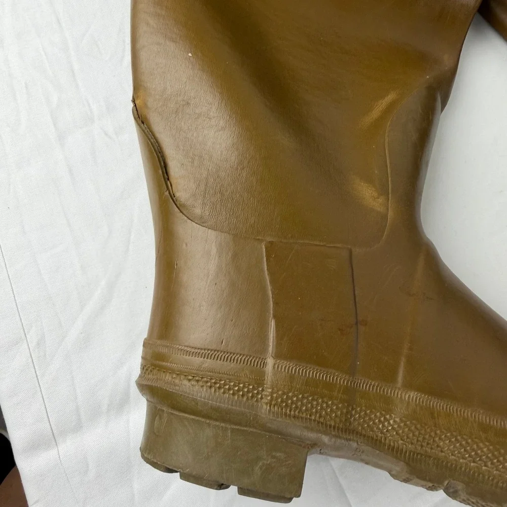 Vintage Converse Rubber Hip Waders Brown High Thigh Fishing Hunting Boots Mens 9